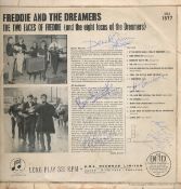 Freddie And The Dreamers Fully-Signed Lp Record On The Reverse 'The Two Faces Of Freddie'. Good