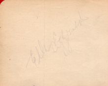 Ella Fitzgerald signed 5x4 album page. Ella Jane Fitzgerald (April 25, 1917 - June 15, 1996) was