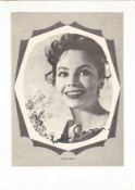 Actress Leslie Caron signed 10x8 black and white image glue onto card. Leslie Claire Margaret