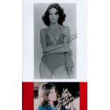 Jaclyn Smith signed 10x8 black and white photo and a 6x4 signed colour photo. Jacquelyn Ellen Jaclyn