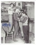 Actor Ben Chapman signed 10x8 black and white photo from the set of the 1954 horror film Creature