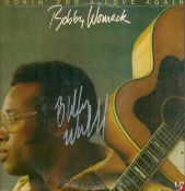 Bobby Womack (1944-2014) Singer Signed Lp Record 'Lookin' For A Love Again'. Good condition. All