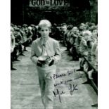 Mark Lester signed 10x8 Oliver black and white photo inscribed Please Sir Want Some More. Good