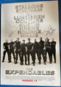 The Expendables multi signed 40x27 movie poster signatures included are Stone Cold Steve Austin,