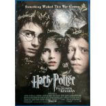 Harry Potter and the Prisoner of Azkaban multi signed 40x27 movie poster 17 fantastic signatures