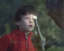 E.T The Extra Terrestrial movie 8x10 photo signed by Henry Thomas as Elliott. Good condition. All