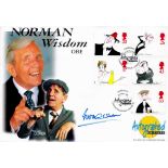 Norman Wisdom signed Autographed Edition FDC commemorating this great comedy legend. This
