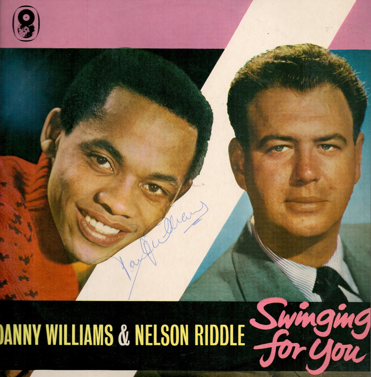 Danny Williams (1942-2005) & Nelson Riddle Lp Record 'Swinging For You' Signed To The Cover By Danny