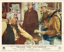 Lyle Bettger (1915-2003) Actor Signed Denver And Rio Grande 8x10 Promo Photo. Good condition. All