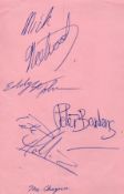 The Cheynes multisigned 5x4 album page includes Mick Fleetwood,Pete Bardens and two other. The