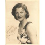 Actress Gracie Fields signed 8x6 vintage black and white photo. Dame Gracie Fields DBE OStJ was a