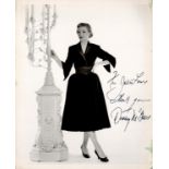 Dorothy McGuire signed 10x8 vintage black and white photo dedicated. Dorothy Hackett McGuire (June