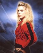 Doctor Who 8x10 photo signed by actress and former pop star, the often controversial Billie Piper.