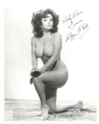 Burlesque legend Blaze Starr signed unusual topless photo, a wonderful 8x10 photo!. Good