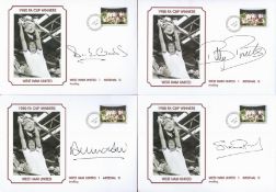 West Ham 1980 FA Cup Winners collection 11 signed commemorative covers signed by every member of the