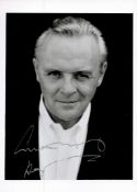 Anthony Hopkins signed 7x5 black and white photo. Sir Philip Anthony Hopkins CBE (born 31 December