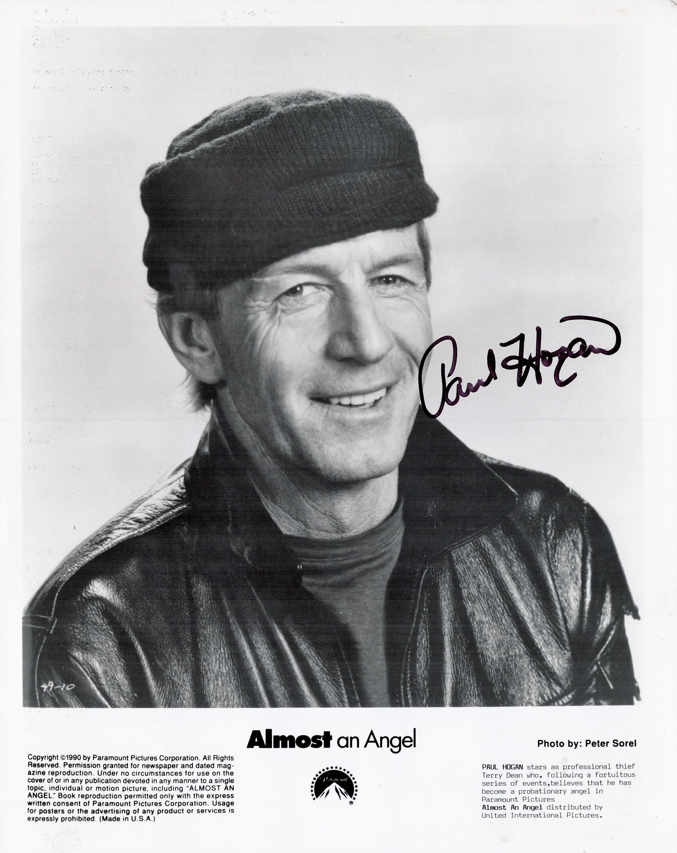 Paul Hogan Actor Signed Almost An Angel 8x10 Promo Photo £25-30. Good condition. All autographs come