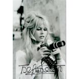 Brigitte Bardot and signed 12x8 black and white photo. Brigitte Anne-Marie Bardot ( born 28