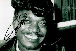 Percy Sledge signed 12x8 black and white photo. Percy Tyrone Sledge (November 25, 1940 - April 14,