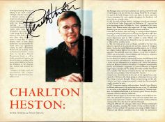 Charlton Heston signed Love Letters stage production Theatre Royal Haymarket programme signature