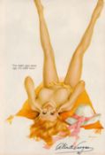 Alberto Vargas signed 10x8 Playboy magazine page. Joaquin Alberto Vargas y Chávez (9 February 1896 -