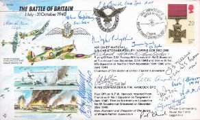 50th Anniv of the Battle of Britain signed by 13 Battle of Britain Pilots, Crew 11 Sep 90 BFPS 2232-