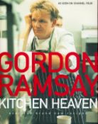 Mark Sergeant Signed Gordon Ramsay Book titled Kitchen Heaven. A Recipe Book. Signed halfway through