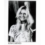 Kim Carnes signed 10x8 black and white photo dedicated. Kim Carnes (born July 20, 1945) is an