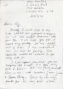 Actress Helen Keating letter to Reg Kray dated 24th February 1996 interesting content in which she
