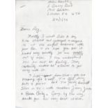 Actress Helen Keating letter to Reg Kray dated 24th February 1996 interesting content in which she