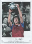 Billy Bonds 16x12 handsigned colourised, Black and white photo, Autographed Editions, Limited