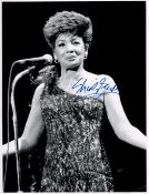 Dame Shirley Bassey signed 8x6 black and white photo. Dame Shirley Veronica Bassey, DBE ( born 8