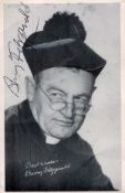 Barry Fitzgerald signed 6x4 black and white postcard photo. Good condition. All autographs come with