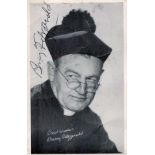 Barry Fitzgerald signed 6x4 black and white postcard photo. Good condition. All autographs come with