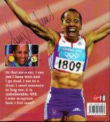 Dame Kelly Holmes Signed Book Titled My Olympic Ten Days Signed on the rear dust-jacket in black