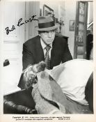 Burt Lancaster signed 10x8 black and white vintage promo photo. Burton Stephen Lancaster (November