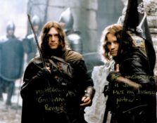 Royd Tolkien (Golasgil) Handsigned 10x8 Colour Photo of a Scene during Lord Of The Rings Film. An