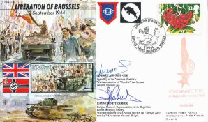 WW2. Liberation Of Brussels on 3rd September 1944 FDC (JS 50/44/10) signed by Belgian Secretary of