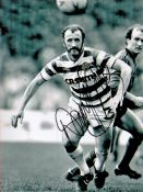 Danny McGrain signed 8x6 Celtic black and white photo. Daniel Fergus McGrain MBE (born 1 May 1950)