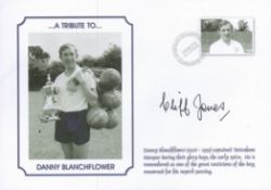 Spurs Legend Cliff Jones signed A Tribute to Danny Blanchflower commemorative FDC PM Sporting
