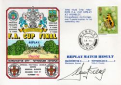 Ricky Villa signed FA Cup Final Replay 1981 Offical Football League commemorative FDC PM Wembley 730