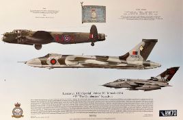 Lancaster BIII (Special), Vulcan B2, Tornado GR4 617 The Dambusters Squadron Print by Squadron