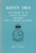 Robin J Brooks Multi Signed Book titled Kents Own- The History of 500 Squadron Signed on title