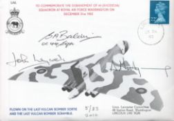 Multi Signed To Commemorate the Disbandment of 44 Squadron at Royal Air Force Waddington on December