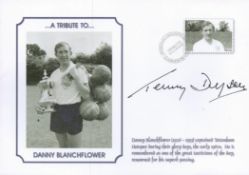 Spurs Legend Terry Dyson signed A Tribute to Danny Blanchflower commemorative FDC PM Sporting