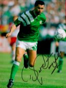 Paul McGrath signed 8x6 Republic of Ireland colour photo. Paul McGrath (born 4 December 1959) is