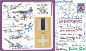 The Award of the Military Cross to Airmen multisigned rare Flown FDC limited edition 1 of 15