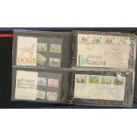 Stanley Gibbons New Thames Cover Album with 4 Presentation Packs, 2 x early pre-paid postcard /