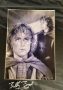 Billy Boyd (Pippin from Lord Of The Rings) Limited Edition 1/100 Handsigned 11. 5x8 Black and