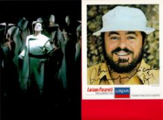 Three Tenors signed collection three superb colour photos signed by Carreras, Domingo and Pavarotti.